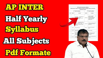 ap inter half yearly syllbus..