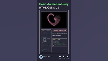 💙🫶 Heart Animation using HTML CSS JS #shorts #cssanimation