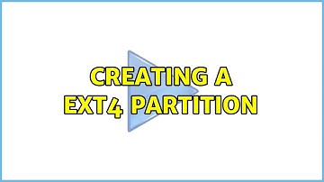 Ubuntu: Creating a ext4 partition