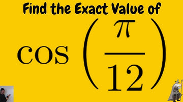 Find the Exact Value of cos(pi/12) using Half-Number Identities
