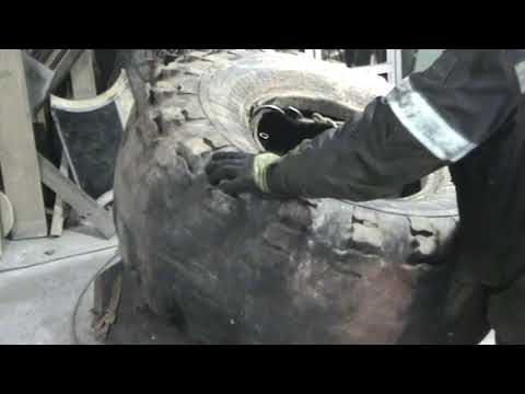 Видео: обдираем шины ВИ 3 шестеренкой