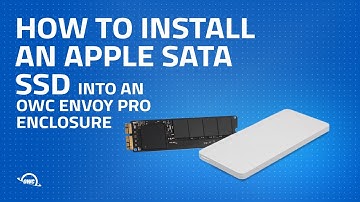 How to Install an Apple SATA SSD into an OWC Envoy Pro Enclosure