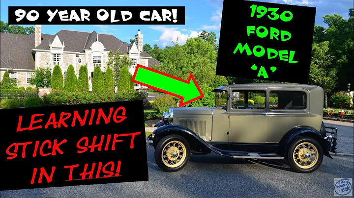 LEARNING STICK SHIFT 90+ Year Old Car! Manual Transmission Driving Lesson 1930 Ford Model-A