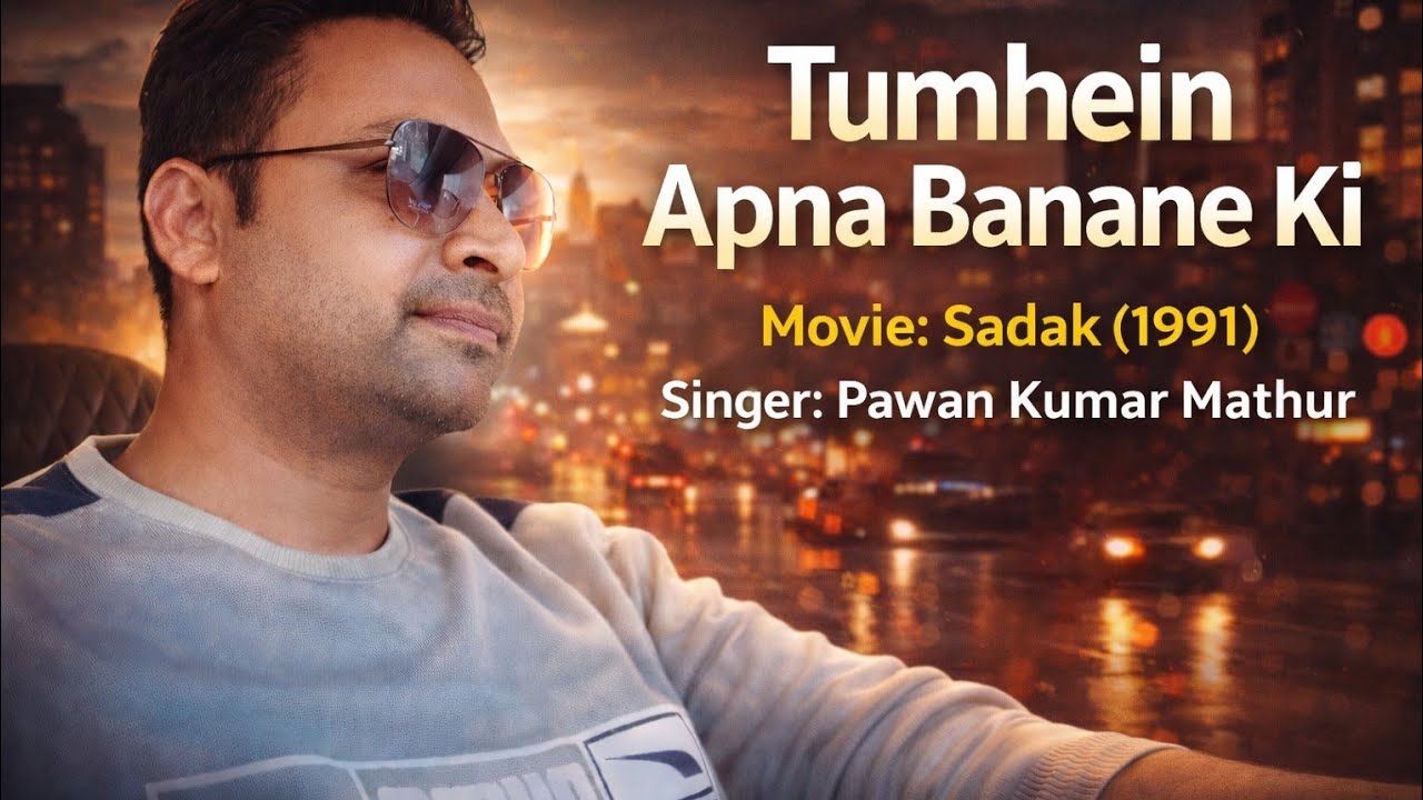 Tumhein Apna Banane Ki – Sadak (1991) | tumhe apna | Singer: Pawan Kumar Mathur | Official Cover