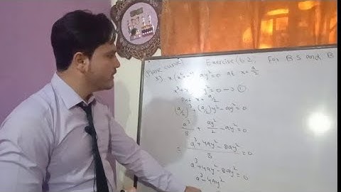 Bs and BSc  Equation of tangent and normal S M Yusuf  plane curve Math exercise 6.2 question 3