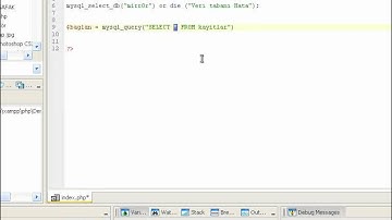 35 Php Veri Tabanında Satır Sayısını ALma ismail 230 Bolum 35