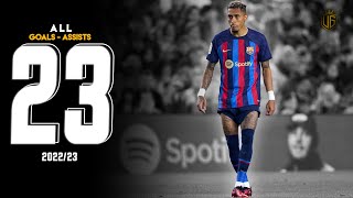 Raphinha All 23 Goals & Assists 2022/23 | With Commentary - HD