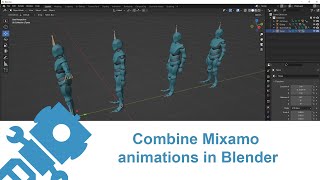 Combine Mixamo Animations in Blender