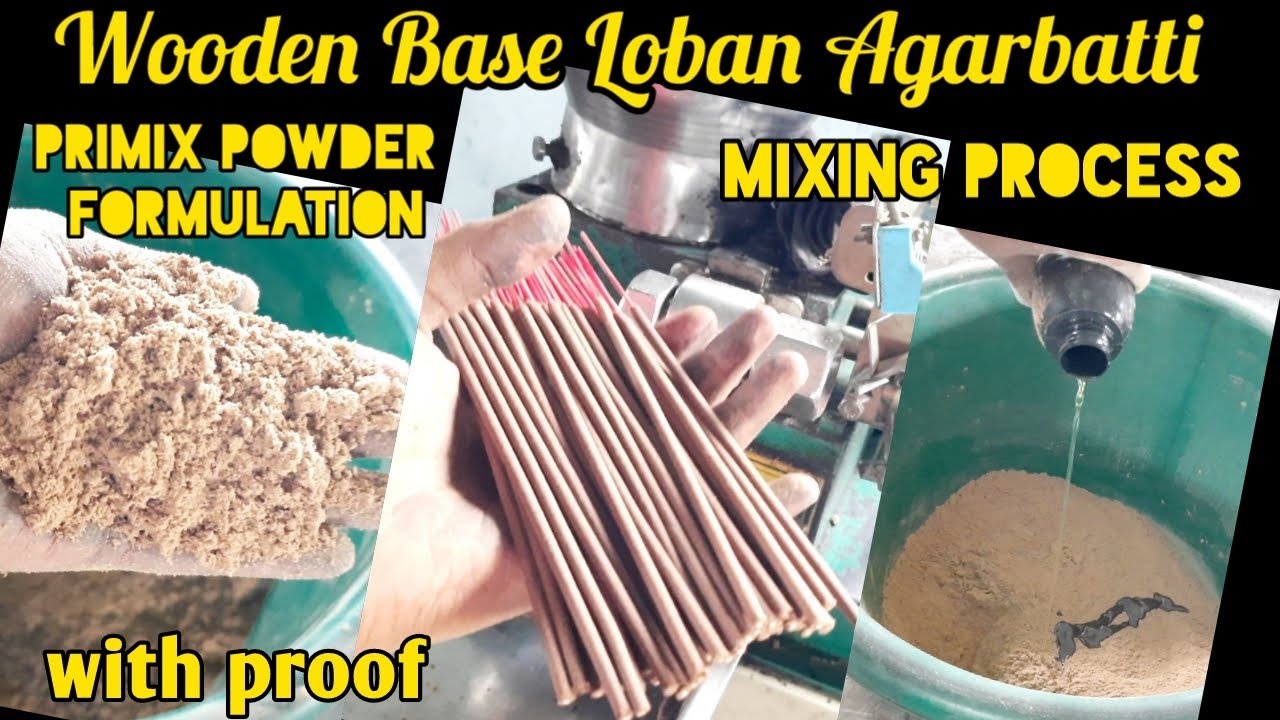 Wooden Base Loban Agarbatti 