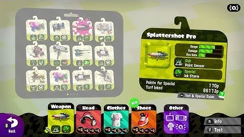Splatoon 2 - Splattershot Pro (Patch 1.3 to 1.4 Shot Speed Comparison)