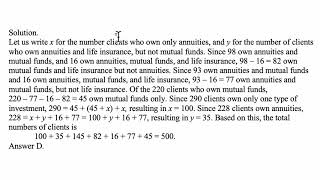 Exam P exercise for May 8, 2020