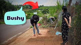 Transforming 150m of Neglected Sidewalk. Volunteered to Clean up with Rudimentary Tools - ASMR