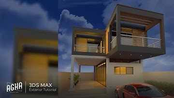 3Ds Max Modern Exterior Tutorial Vray Render
