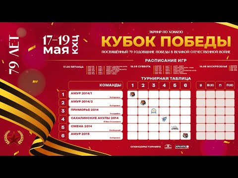 Видео: Амур-1 - Сахалинские Акулы. Кубок Победы U10. 17.05.2024. Прямой эфир