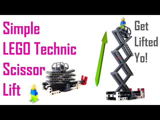 Simple, Yet Effective LEGO Technic Scissor Lift (Featuring Mr