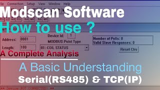 MODSCAN 32 | How to Use MODSCAN Software | MODSCAN TCP & RS485 screenshot 3
