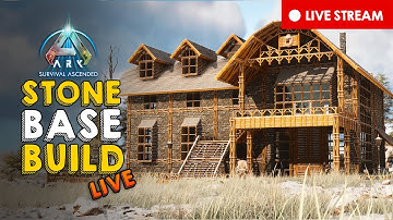 🔴 LIVE NOW: Building a Stone Base in ARK: Survival Ascended 🪨
