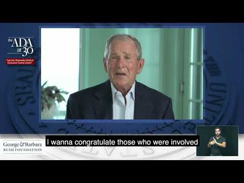 ADA at 30: A Message from George W. Bush