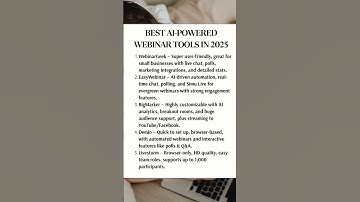 Top AI-Powered Webinar Tools in 2025 | Boost Your Online Events