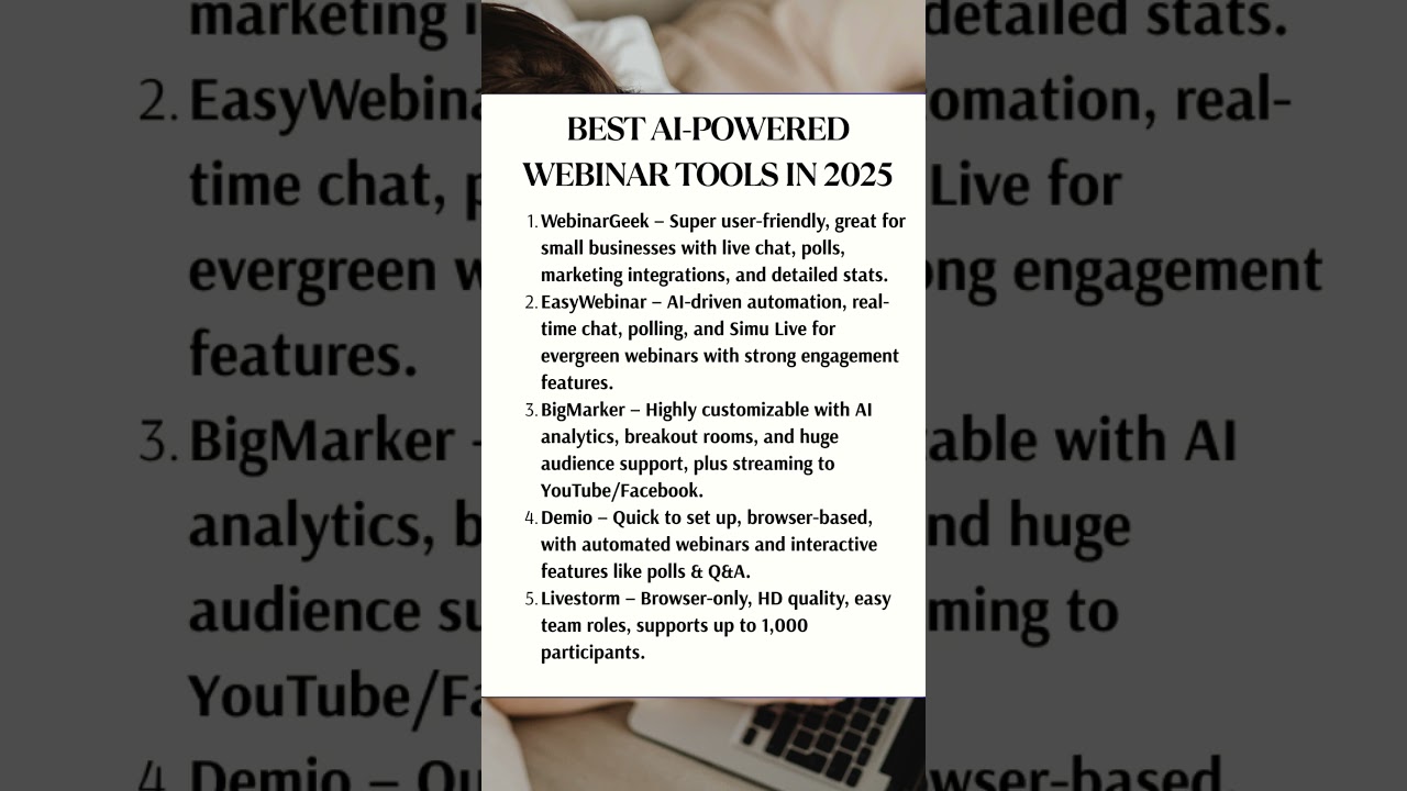 Top AI-Powered Webinar Tools in 2025 | Boost Your Online Events