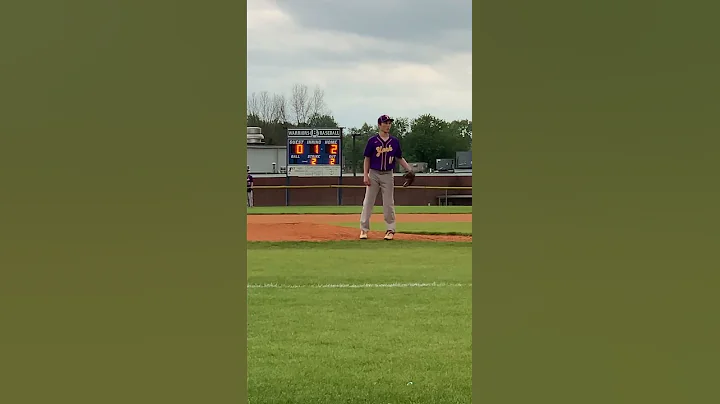 Ethan Haley pitching freshman year