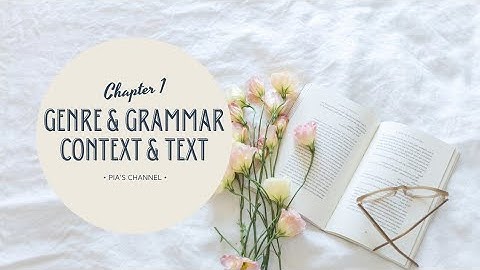 Chapter I (Genre and Grammar, Context and Text)