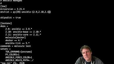 Tox and Molecule to test multiple versions of Ansible.