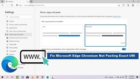 How to Stop Microsoft Edge Chromium from Pasting Page Titles Instead of URLs | Windows