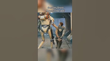 Security Droid HATES Jedi… 👀