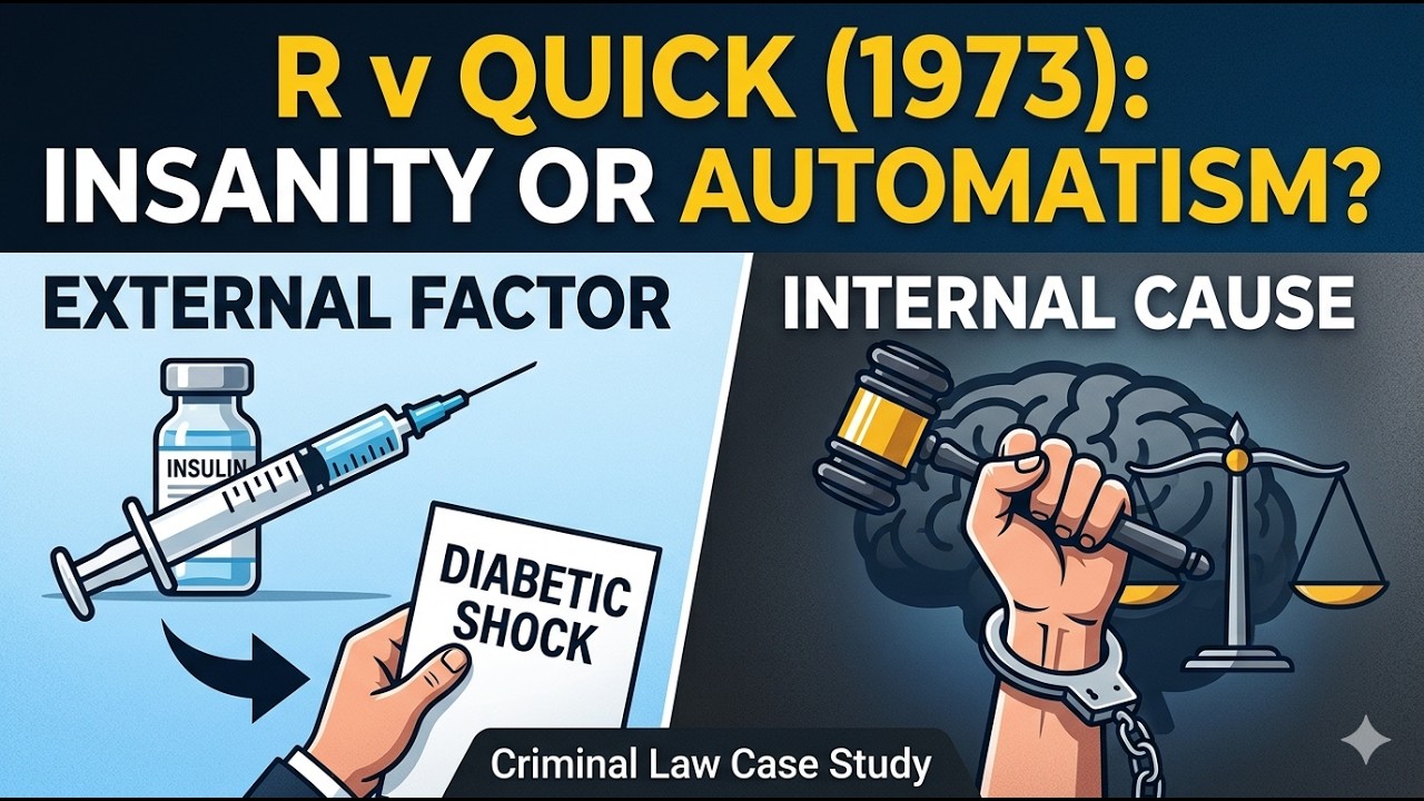 R v Quick (1973) | College Tutor Law -Case Law - YouTube