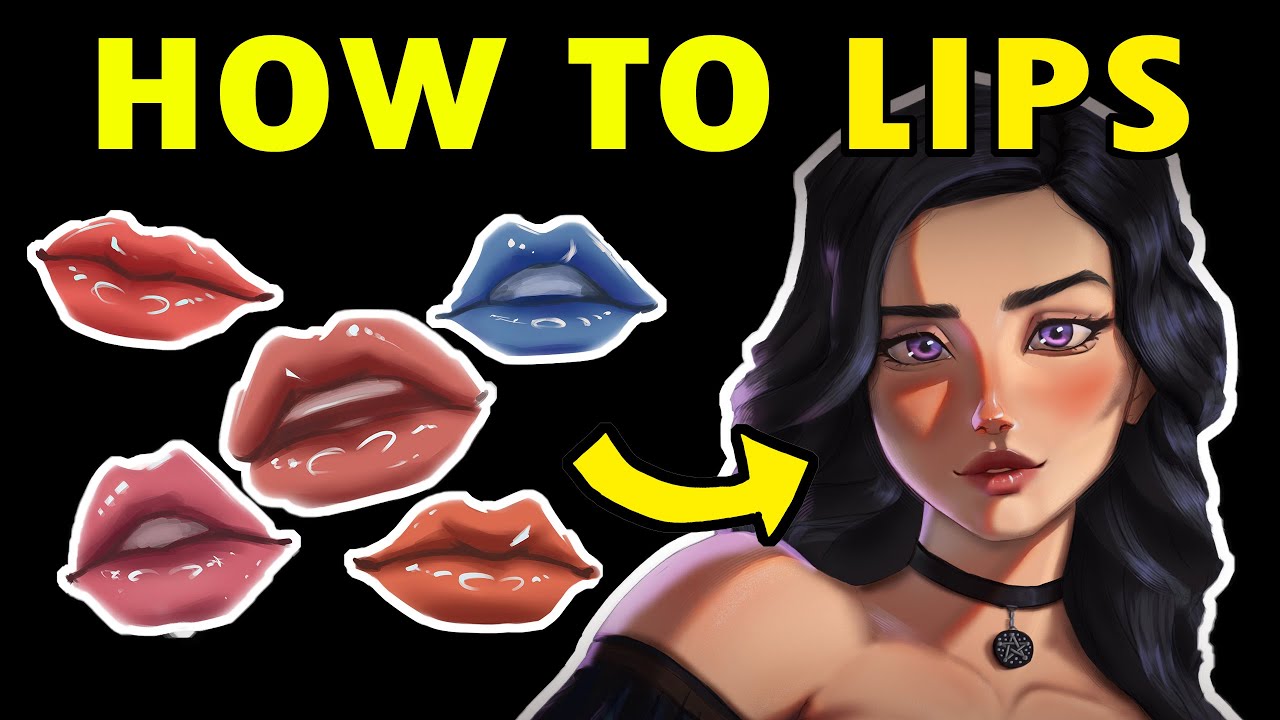 How I Paint LIPS [ Guide for BEGINNERS ] - YouTube