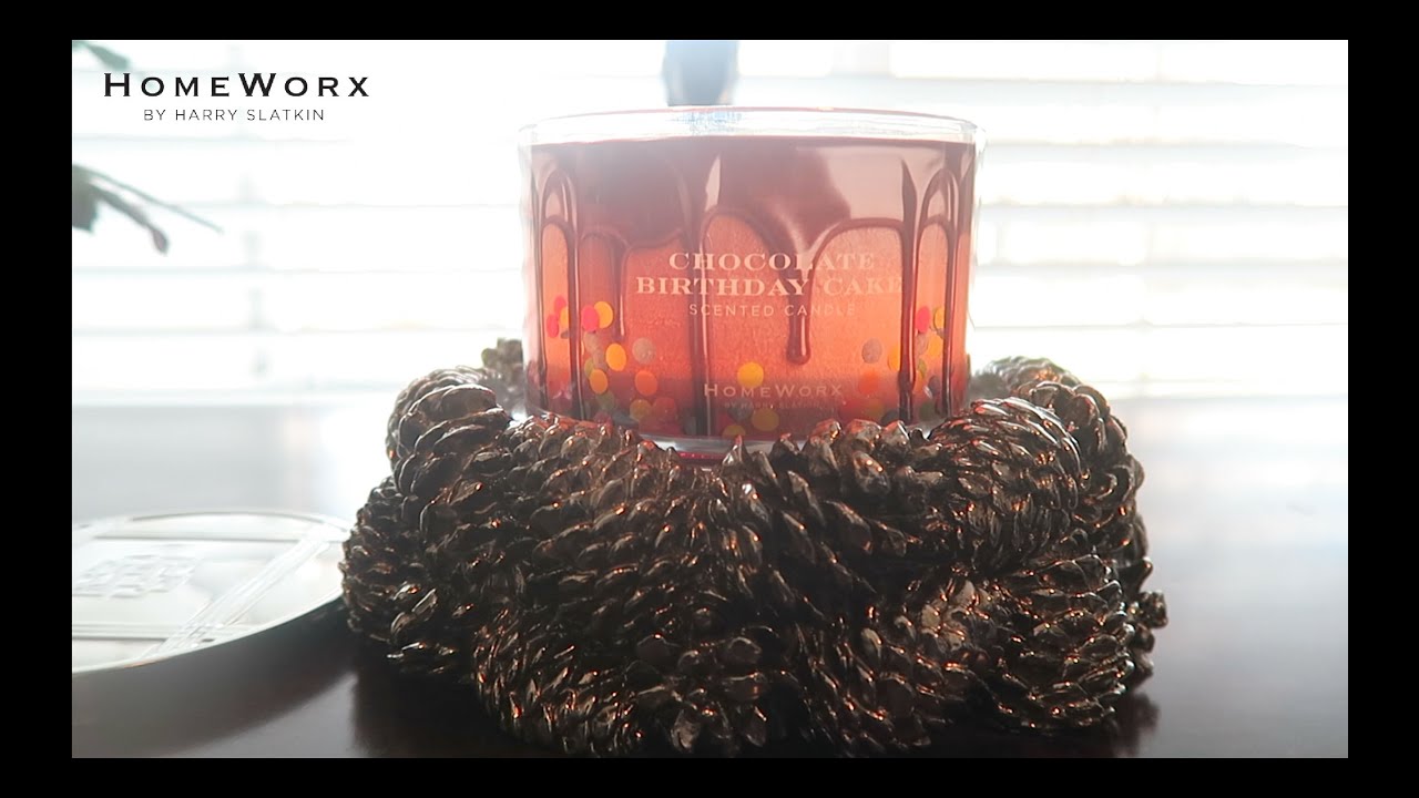 HomeWorx Chocolate Birthday Cake Candle Review! YouTube