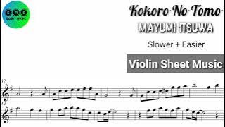 Free Sheet [Karaoke] Kokoro No Tomo - Mayumi Itsuwa [Violin Sheet Music]