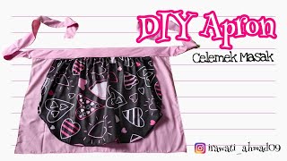 Diy Halfbody Apron. Cara Membuat Celemek Masak Yang Simpel Dan Cantik. Sewing Tutorial