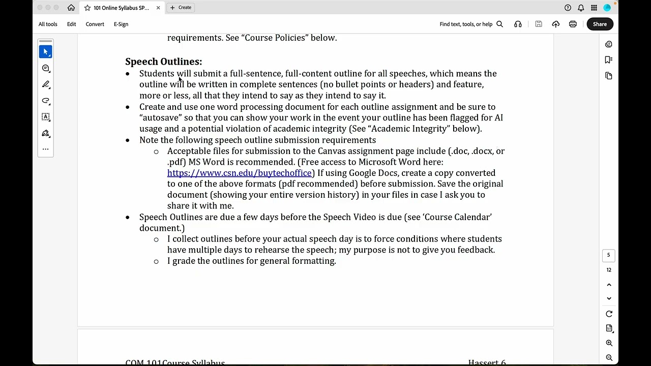 Syllabus: Course Assignments