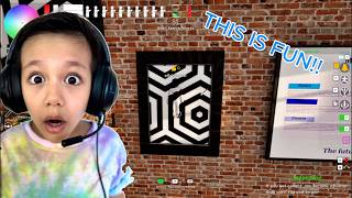 10 year old playing Meccha Chameleon for the first time!