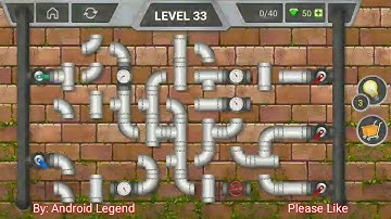 Pipeline Level 33 All 3 stars By Pixign, Android Solution