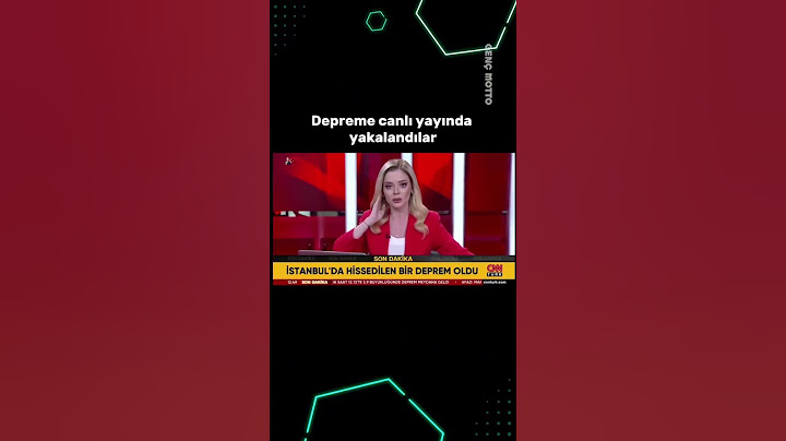 CNN TÜRK'te canlı yayın sırasında 6,2'lik deprem anı