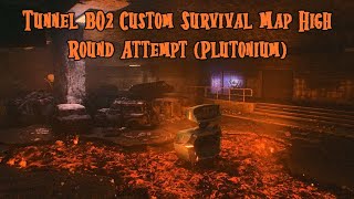 BO2 Custom Zombies Map Tunnel High Round Attempt