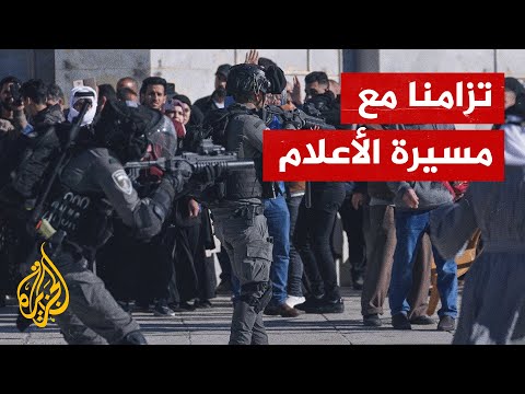 انتشار مكثف لقوات الاحتلال في منطقة باب الجديد بالقدس المحتلة