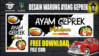 21 Contoh Desain Spanduk Jualan Ayam Download Format CDR nya. 