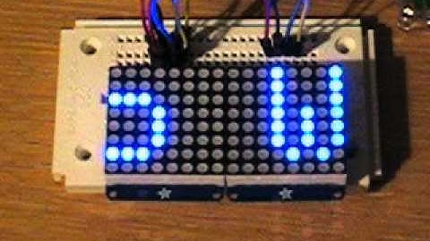 Working Adafruit 8x8 Matrix Python Code