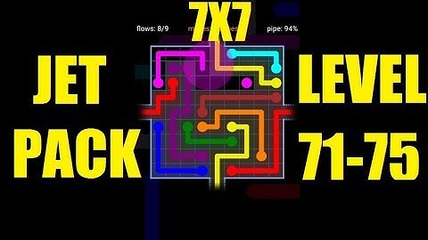 Flow free wraps game solution Jet Pack level 71-75 | Flow free 7x7