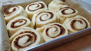 HOMEMADE CINNAMON ROLLS | Fluffy Soft Cinnamon Rolls | Bakery Style Cinnamon Rolls