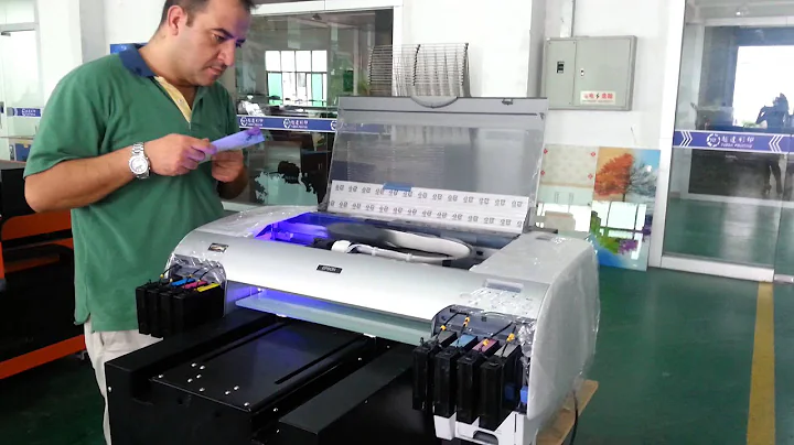 DX5 digital acrylic inkjet UV LED curable flatbed printer with good effect
