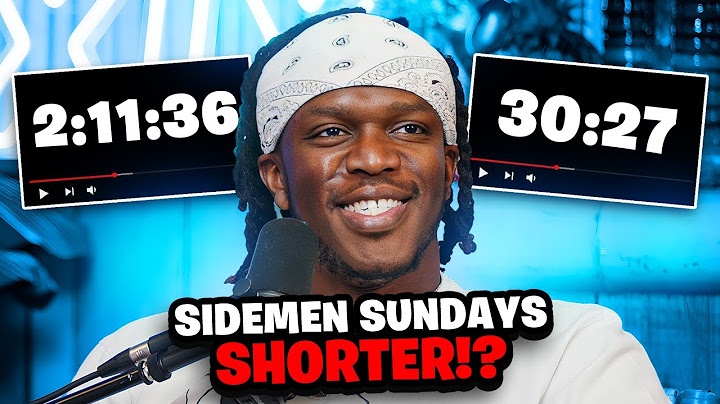 SIDEMEN SUNDAYS WILL BE SHORTER?!?