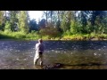 Galeforce Competition Longbelly Spey line on ARE 14' Euro Scandi Spey rod.