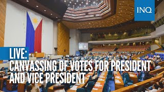 LIVE: Canvassing of votes for president and vice president (May 24 - Part 1)