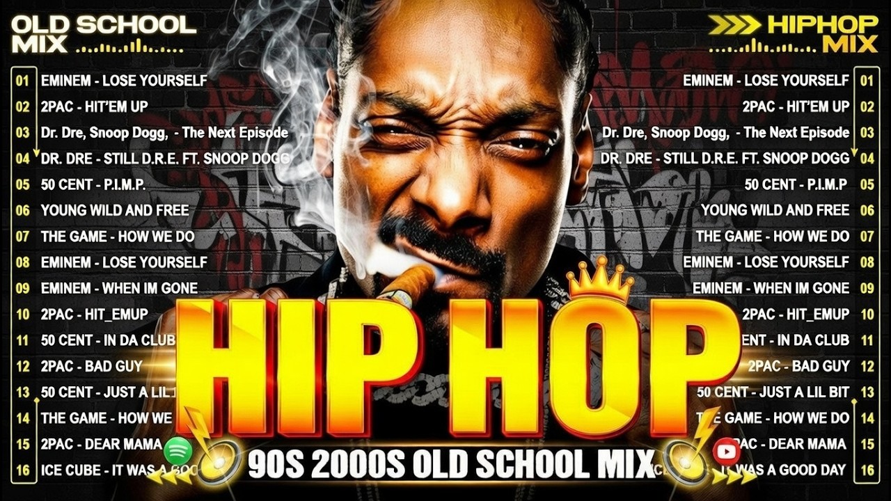 TOP OLD SCHOOL HIP HOP🔥🔥 Ice Cube, Snoop Dogg, 2Pac, Eminem, Dr Dre, DMX, Xzibit,Method Man, 50 Cent
