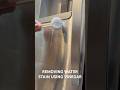 Removing water stain using vinegar